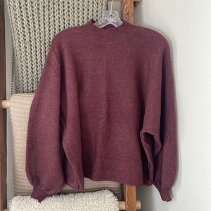 Heather Maroon Sweater